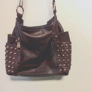 B. Makowsky Rosetown hardware butter soft leather shoulder/crossbody bag